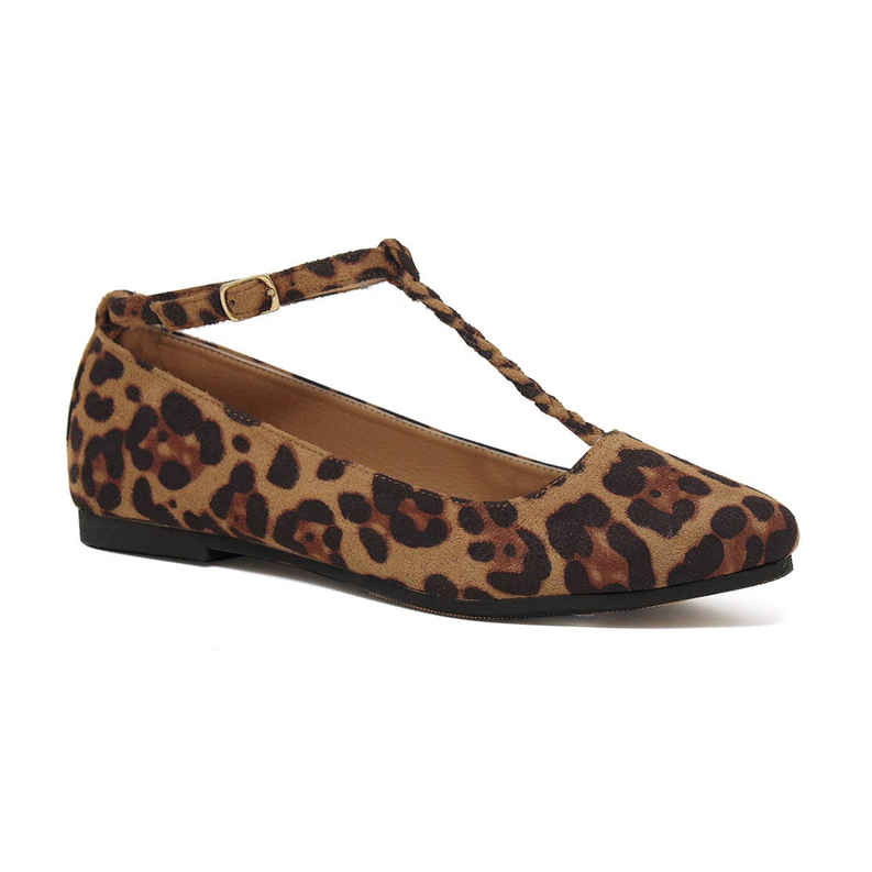 Yoki Womens GENEVA-55 ballet Flats with t strap Yoki Fashion