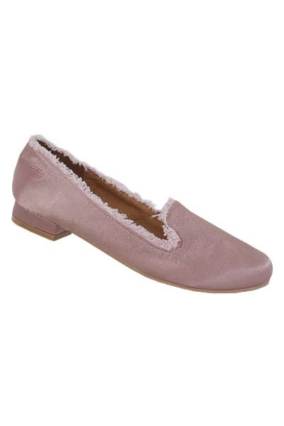 Yoki Womens LOPAZ-30 SATIN loafer FLATS W/ FRINGES Yoki Fashion