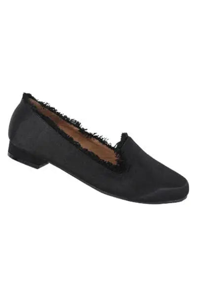 Yoki Womens LOPAZ-30 SATIN loafer FLATS W/ FRINGES Yoki Fashion