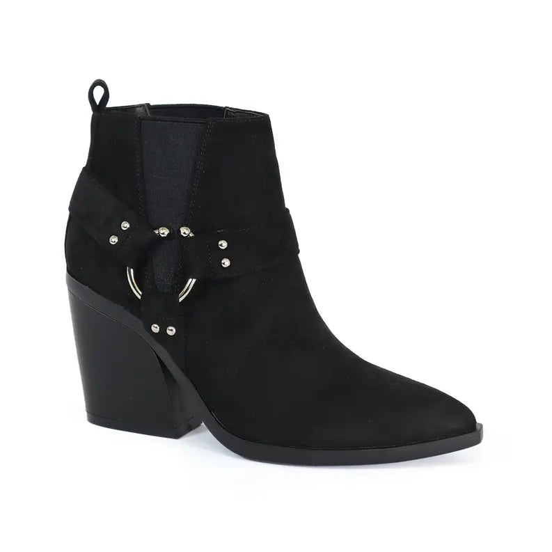 Yoki Womens Side Gore Harness western Bootie Yoki Fashion
