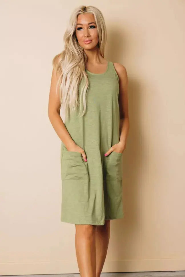 York Pocketed Mini Dress Stay Warm in Style