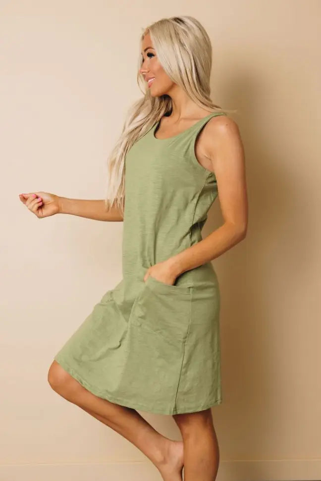 York Pocketed Mini Dress Stay Warm in Style