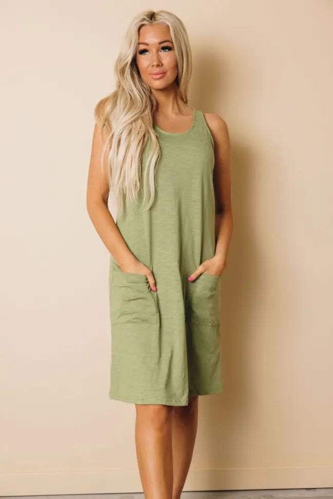 York Pocketed Mini Dress Stay Warm in Style