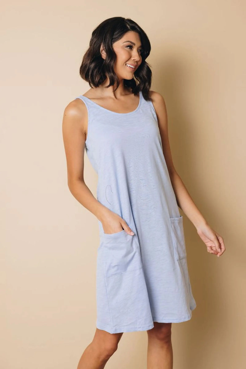 York Pocketed Mini Dress Stay Warm in Style