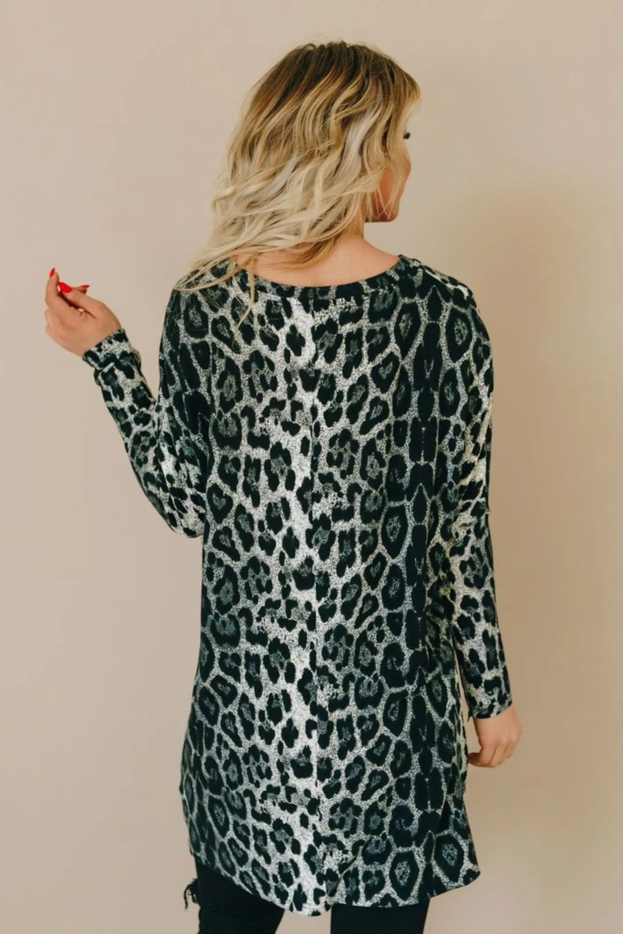 You Are Bold Leopard Tunic Stay Warm in Style