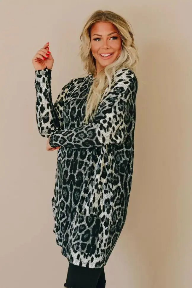 You Are Bold Leopard Tunic Stay Warm in Style