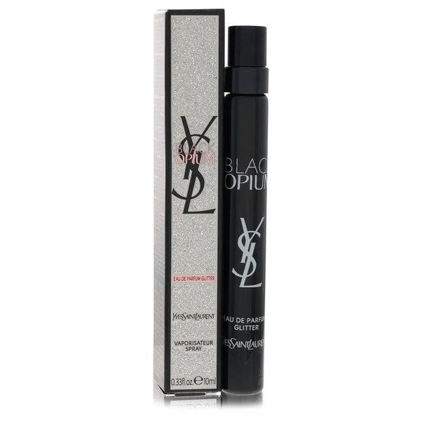Yves Saint Laurent  Black Opium Glitter by Yves Saint Laurent Mini EDP Spray 0.33 oz for Women for Fragrances for Women - GreatEagleInc