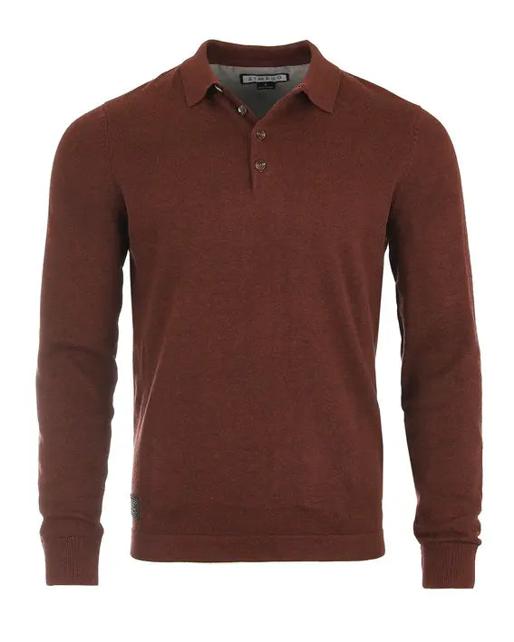 ZIMEGO Men's Casual Polo Sweater Zimego Apparel