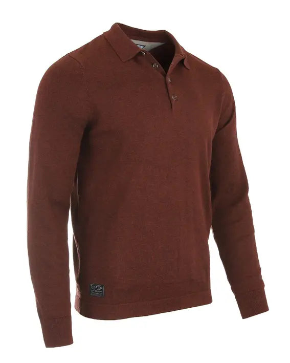 ZIMEGO Men's Casual Polo Sweater Zimego Apparel