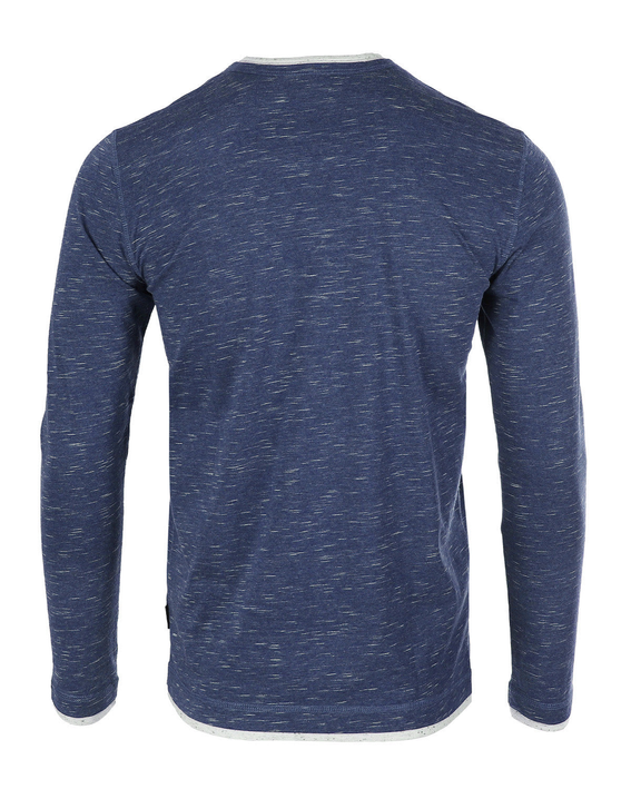ZIMEGO Men's Long Sleeve Double Layered Y-Neck Fashion Henley Zimego Apparel
