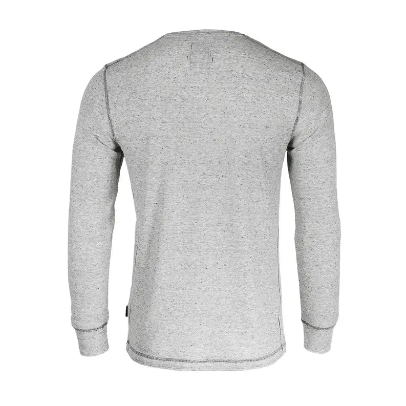 ZIMEGO Men's Long Sleeve Lightweight Waffle Thermal Henley T-shirts Zimego Apparel