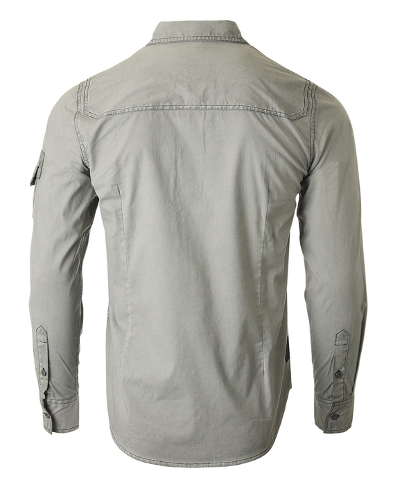 ZIMEGO Men's Stretch Flex Slim Color Washed Vintage Rugged Fashion Button Shirts Zimego Apparel
