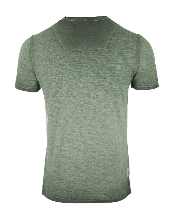 ZIMEGO Mens Short Sleeve Crew Neck Oil Wash Vintage Button Henley T-Shirt Zimego Apparel