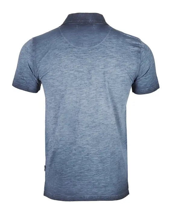 ZIMEGO Mens Short Sleeve Oil Wash Vintage Button Henley Pocket Polo T-Shirt Zimego Apparel