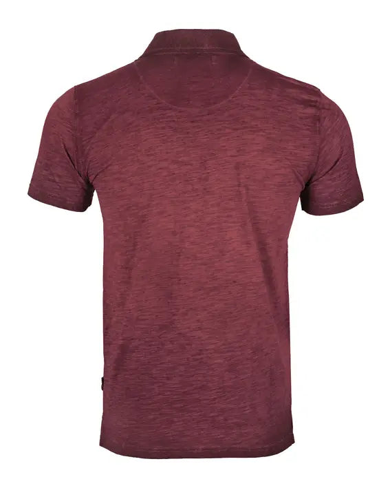 ZIMEGO Mens Short Sleeve Oil Wash Vintage Button Henley Pocket Polo T-Shirt Zimego Apparel
