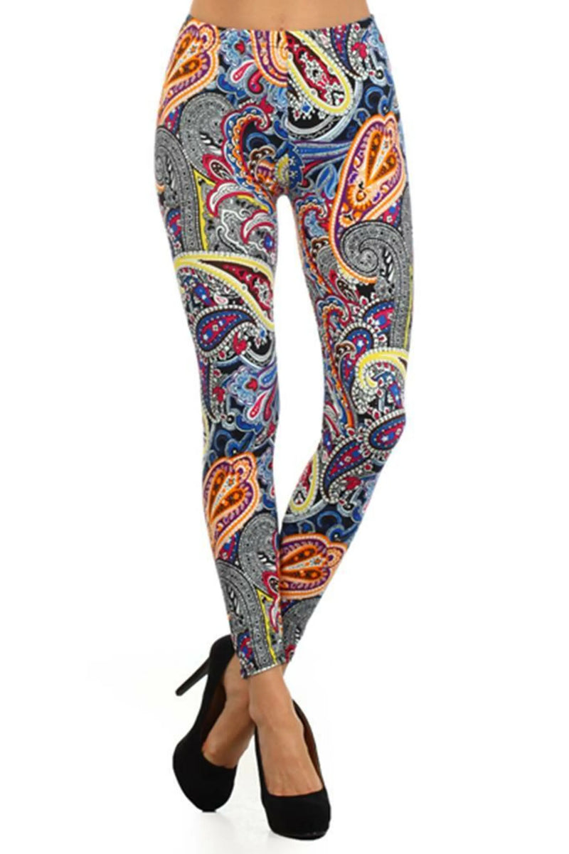 Zebra Floral Printed  High Waisted Legging SurelyMine