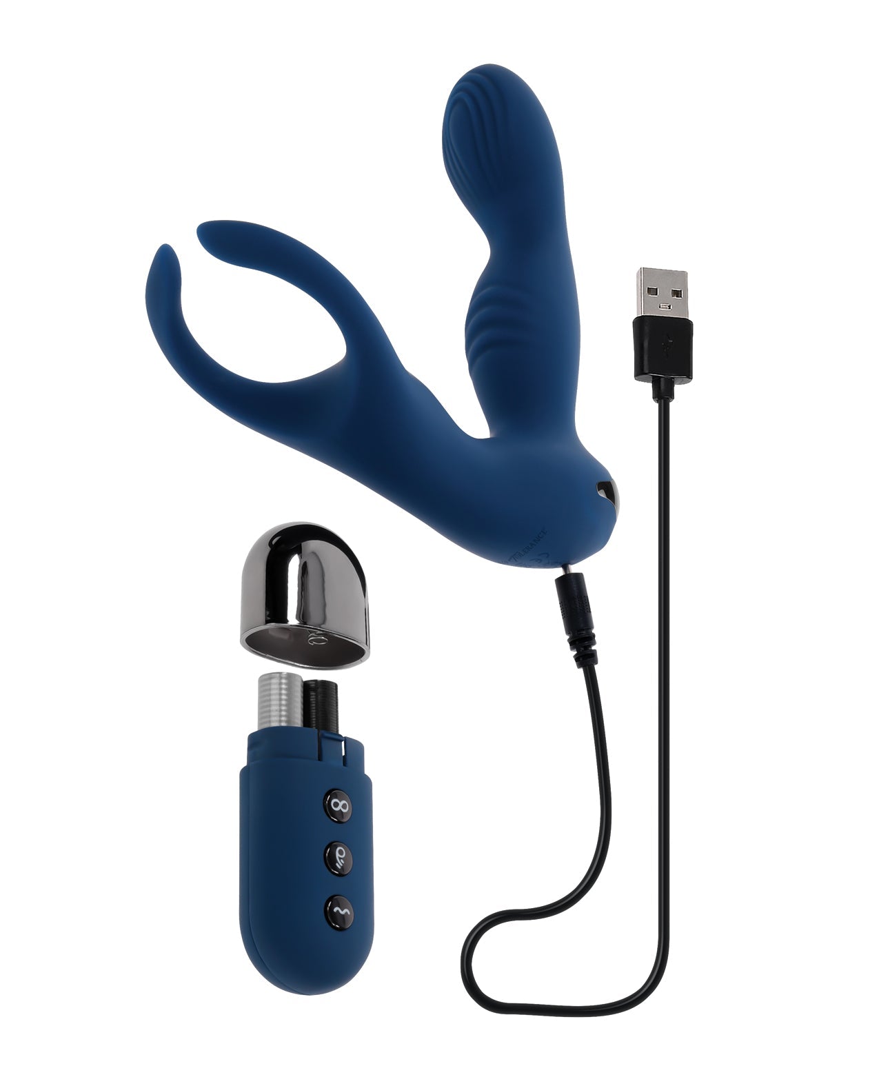 Zero Tolerance By All Means Prostate Vibrator w/Remote Control - Blue Evolved Novelties INC