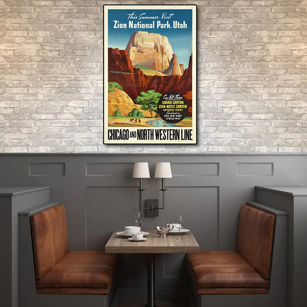 Zion National Utah Unframed Print Wall Art Homeroots Home Decor