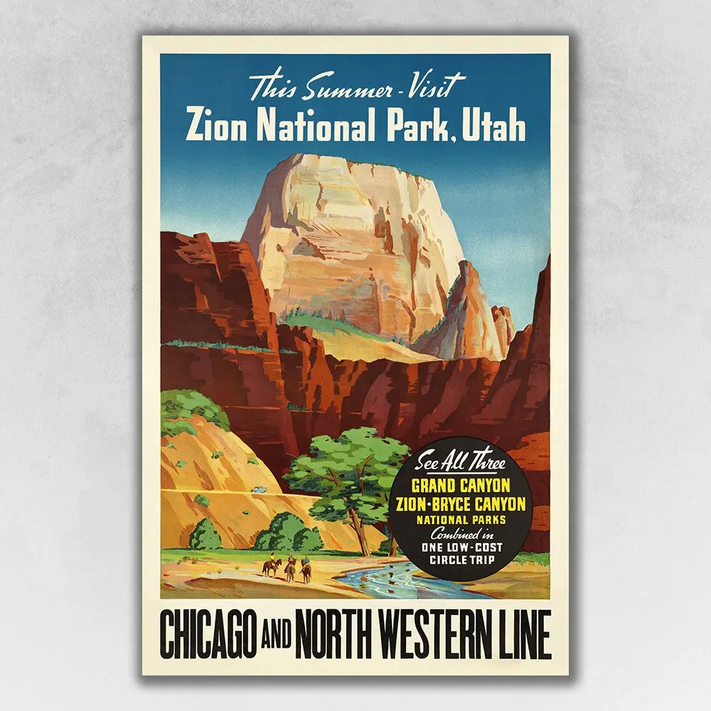 Zion National Utah Unframed Print Wall Art Homeroots Home Decor