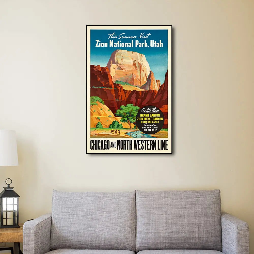 Zion National Utah Unframed Print Wall Art Homeroots Home Decor