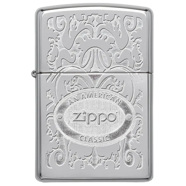 Zippo Windproof Lighter Zippo Crown Stamp High Polish Chrome Finish Zippo