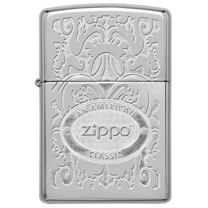 Zippo Windproof Lighter Zippo Crown Stamp High Polish Chrome Finish Zippo