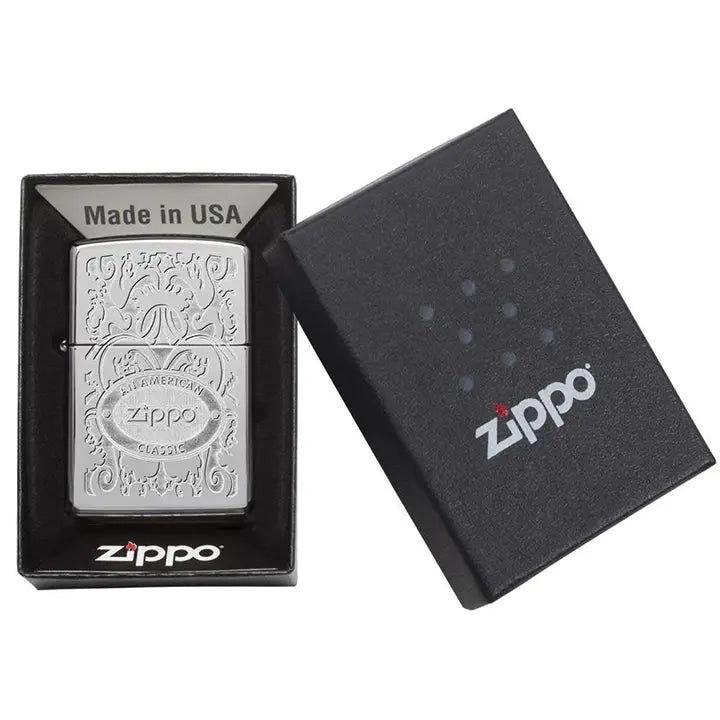 Zippo Windproof Lighter Zippo Crown Stamp High Polish Chrome Finish Zippo