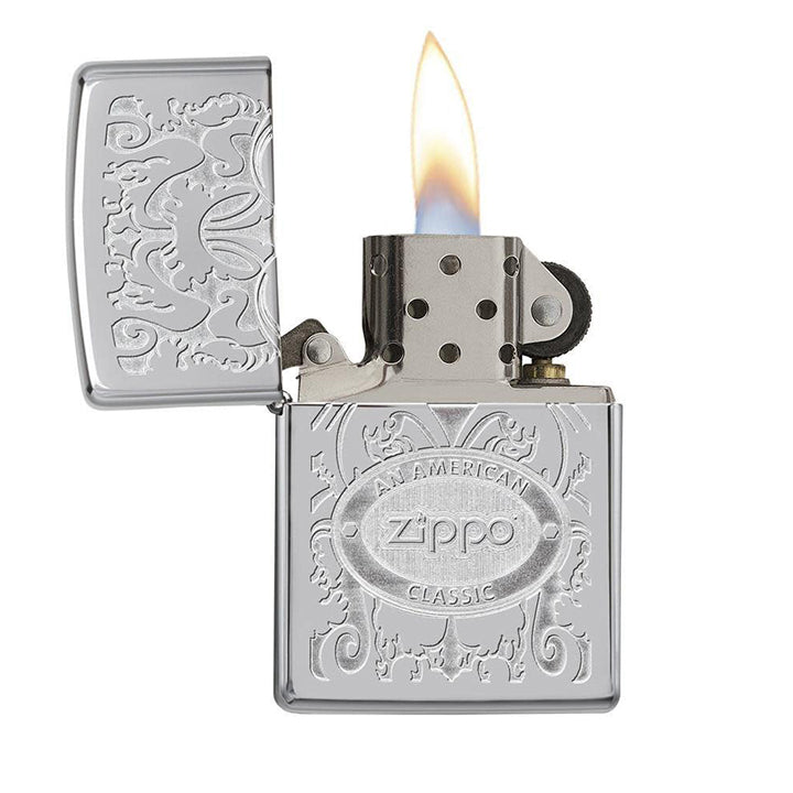 Zippo Windproof Lighter Zippo Crown Stamp High Polish Chrome Finish Zippo