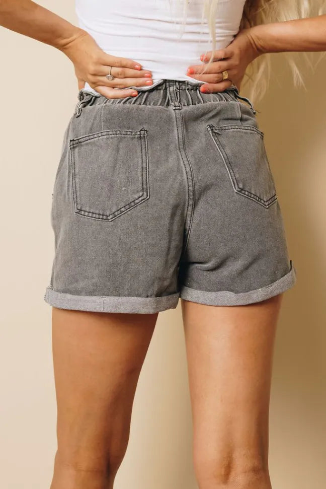 Zola High Waist Shorts Denim Stay Warm in Style