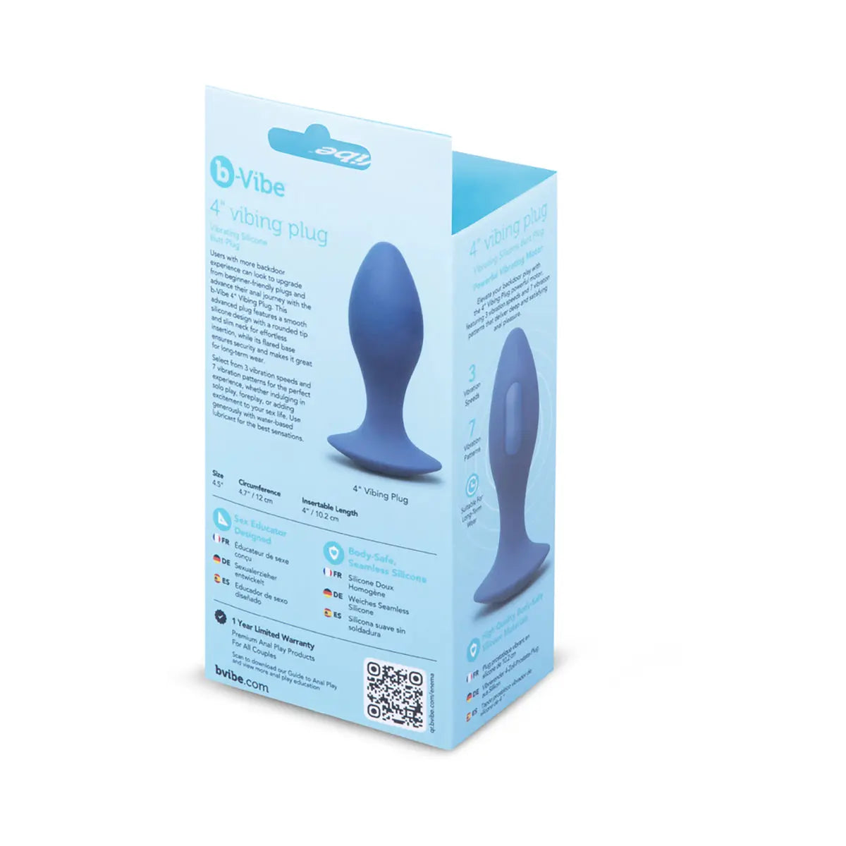 b-Vibe 4 in. Vibing Plug B-Vibe