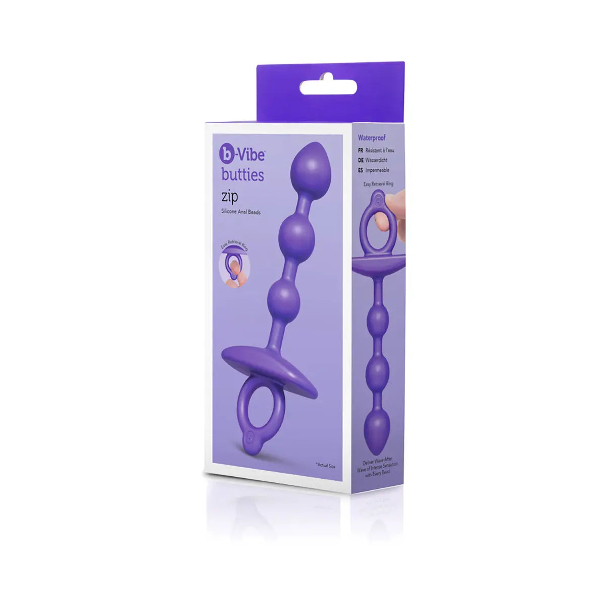 b-Vibe Butties Zip Silicone Anal Bead B-Vibe