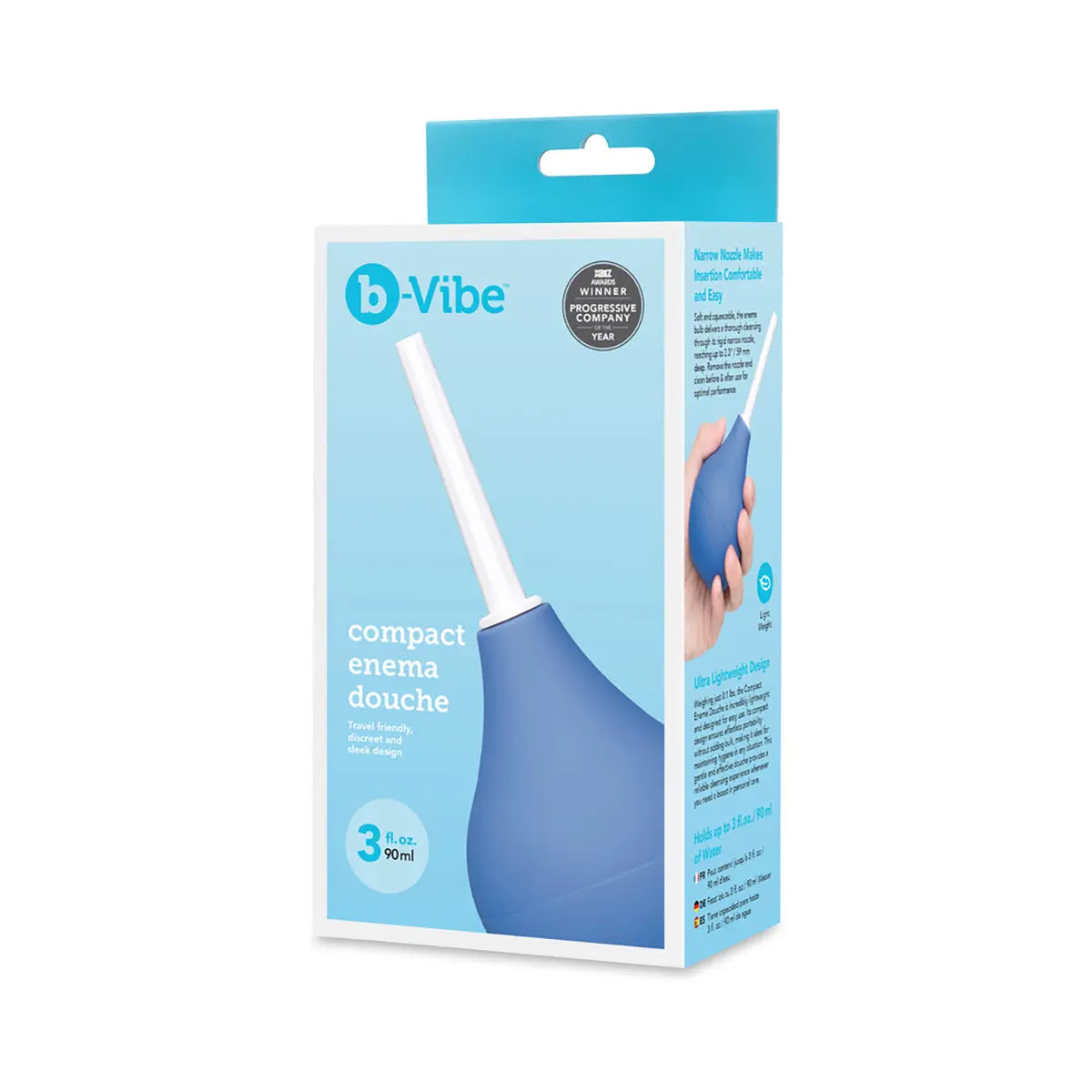 b-Vibe Compact Enema Douche Blue B-Vibe