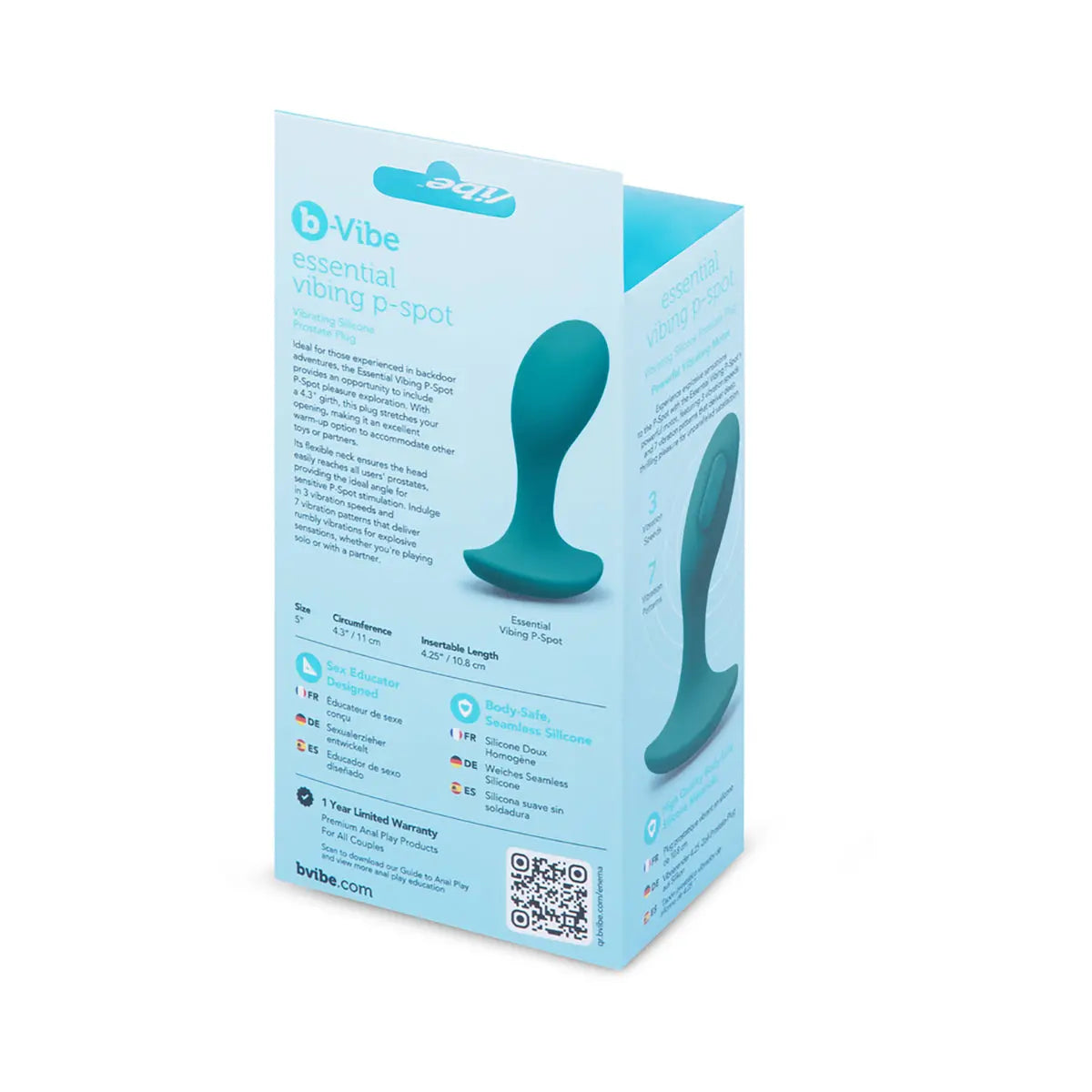 b-Vibe Essential Vibing P-Spot Plug B-Vibe