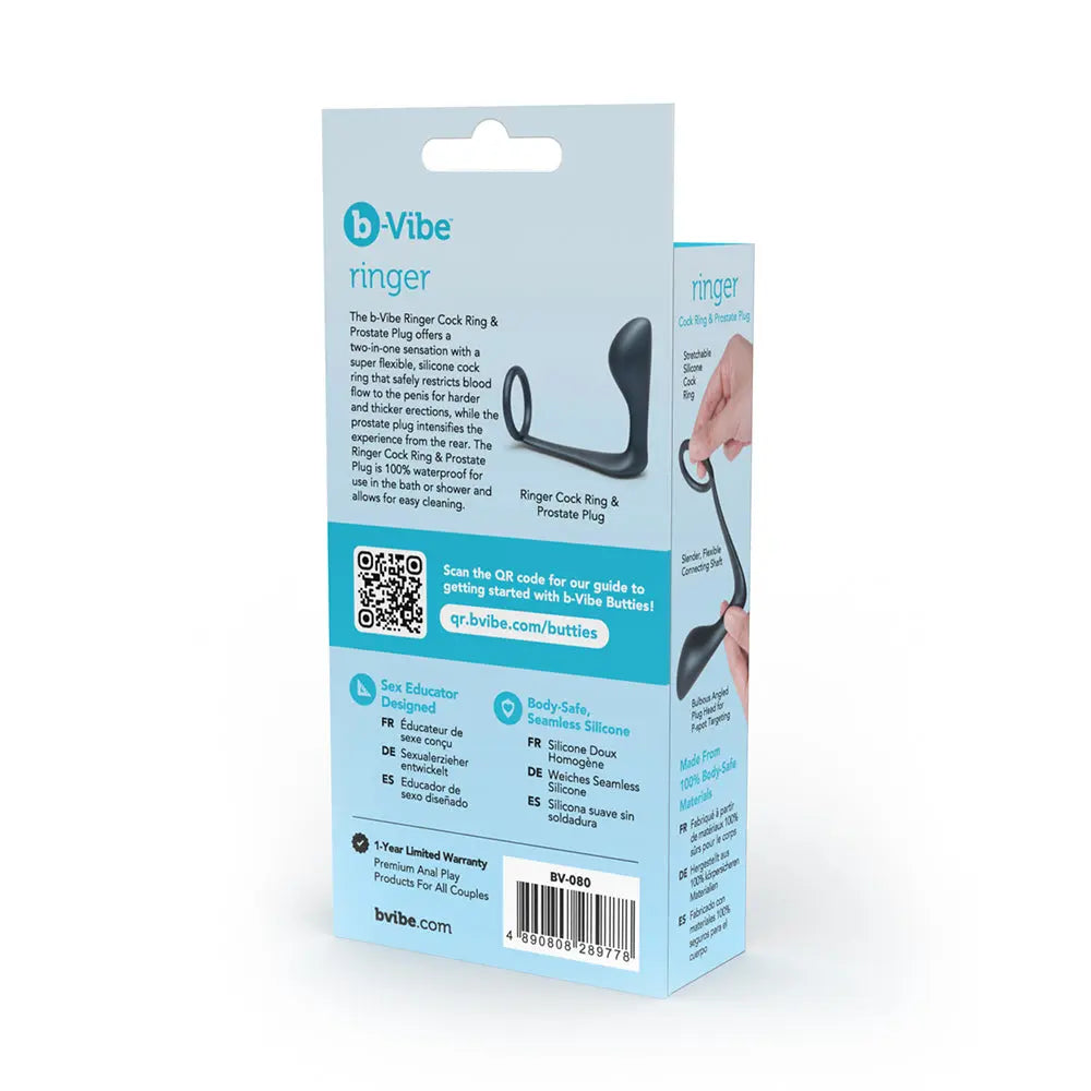 b-Vibe Ringer C-Ring + Plug B-Vibe