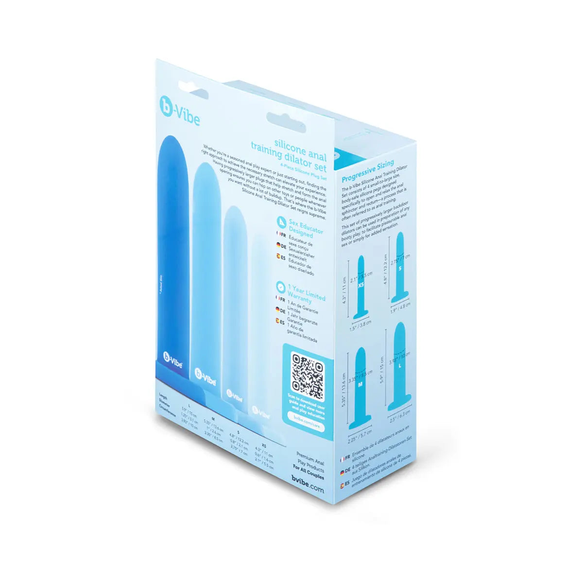 b-Vibe Silicone Anal Training Dilator Set B-Vibe