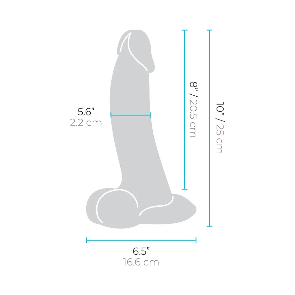 b-Vibe Slipskin Dildo 10in Curved Mocha B-Vibe