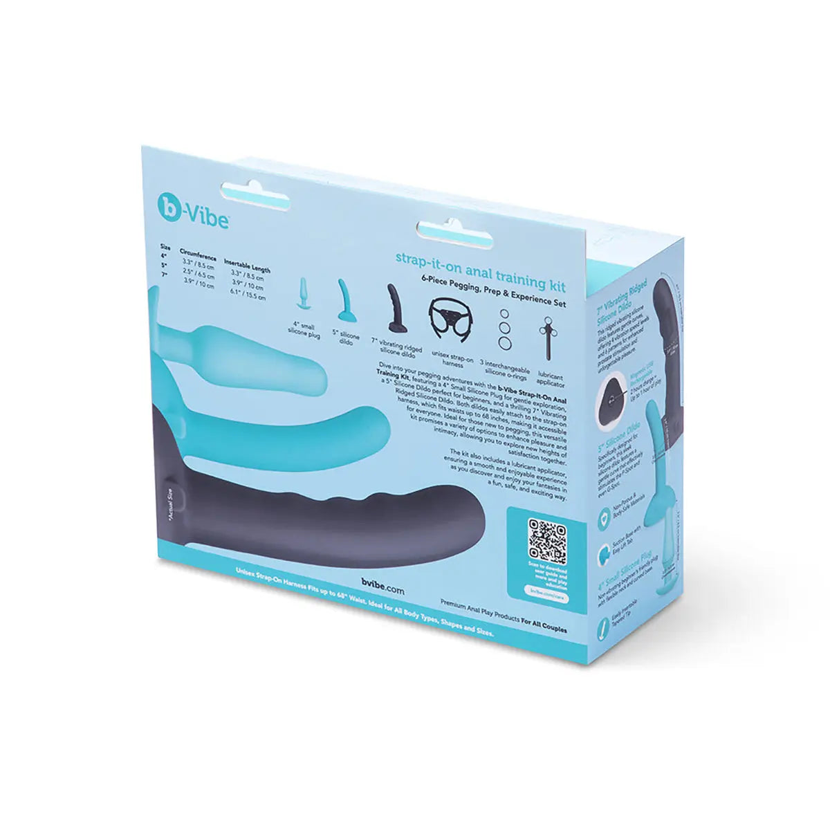 b-Vibe Strap-It-On Anal Training Kit B-Vibe