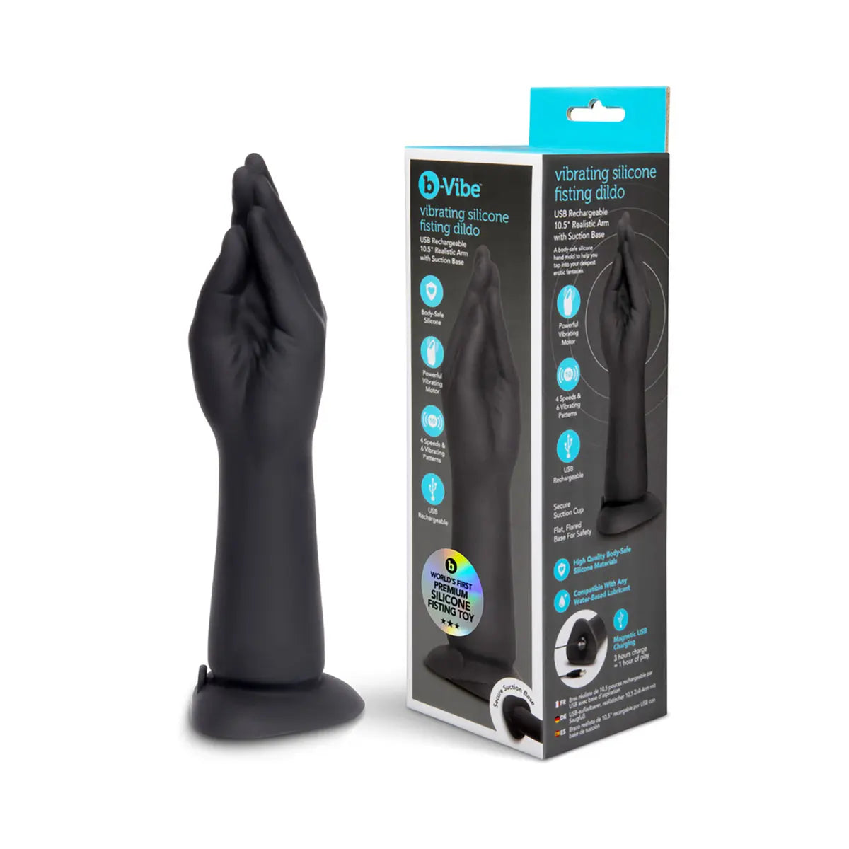 b-Vibe Vibrating Silicone Fisting Dildo B-Vibe