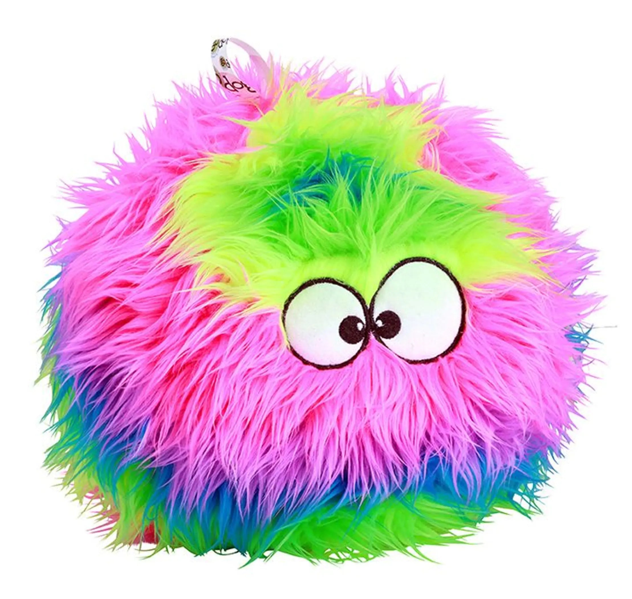 goDog Furballz w/Chew Guard Rainbow Plush Dog Toy GoDog