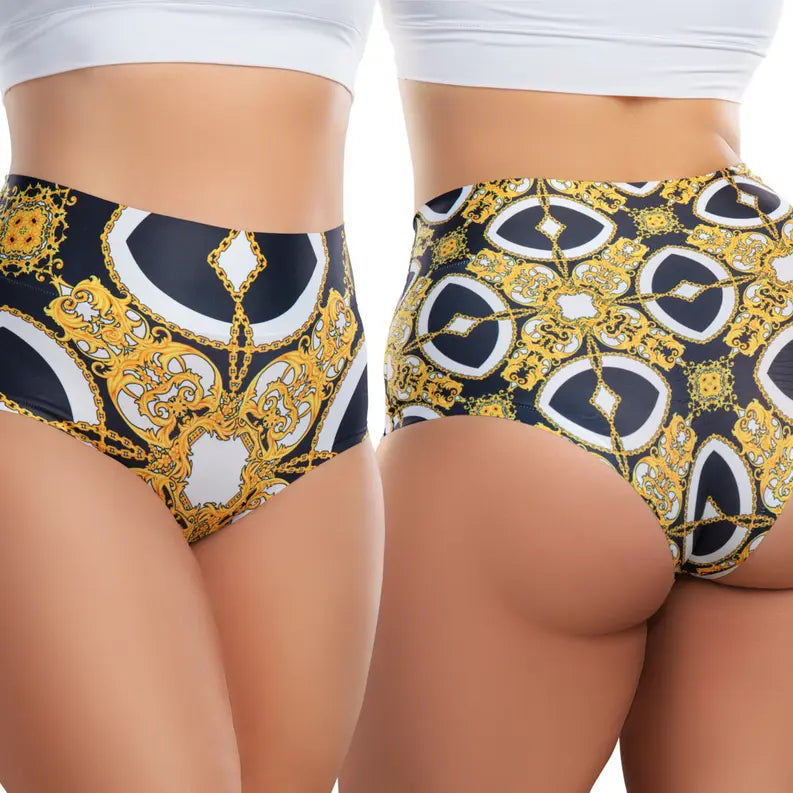 mememe BAROQUE Vintage HIGH WAISTED BRIEF Panty for Women Lia International
