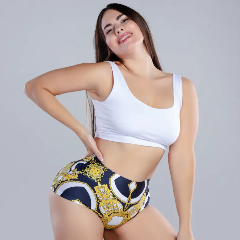 mememe BAROQUE Vintage HIGH WAISTED BRIEF Panty for Women Lia International