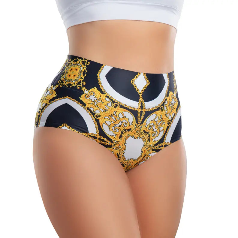 mememe BAROQUE Vintage HIGH WAISTED BRIEF Panty for Women Lia International