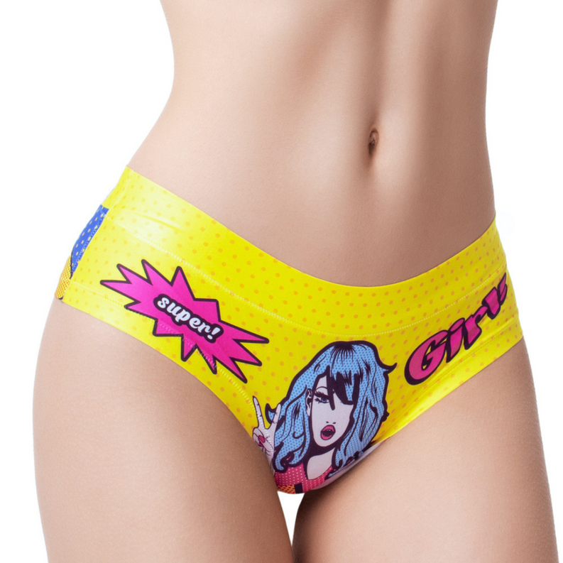 mememe COMIC FANS Yellow PANTY for Women Lia International