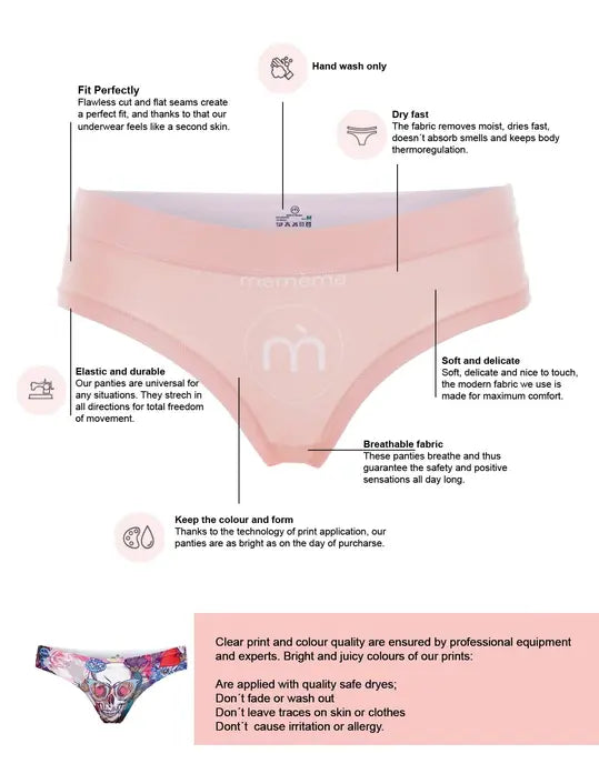 mememe ORCHID HIGH WAISTED BRIEF Panty for Women Lia International