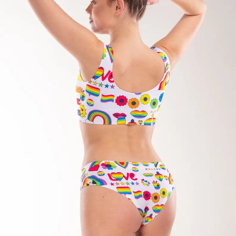 mememe PRIDE Flag CROP TOP for Women Lia International