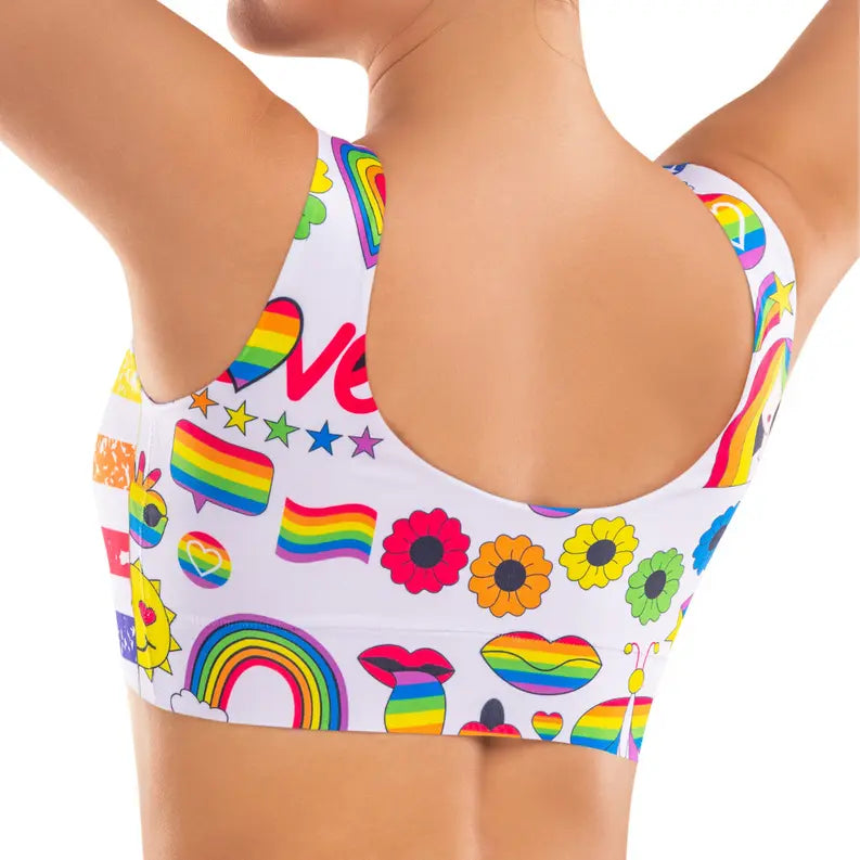 mememe PRIDE Flag CROP TOP for Women Lia International