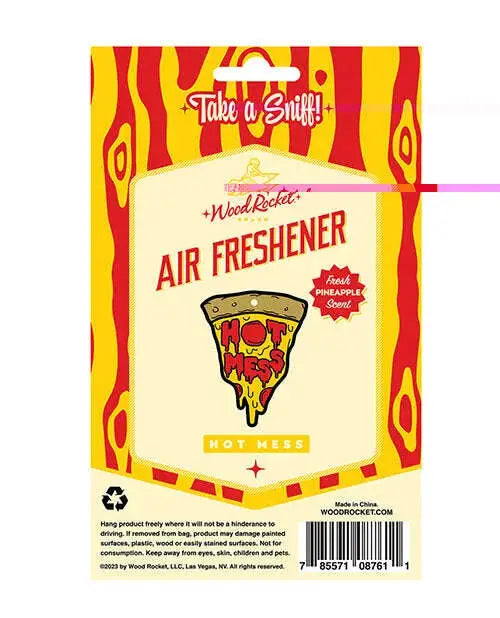 'wood Rocket Hot Mess Air Freshener - Pineapple - GreatEagleInc