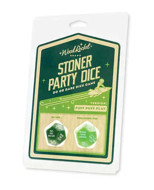 'wood Rocket Stoner Party Dice Game - Green - GreatEagleInc