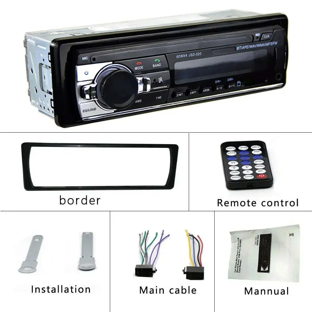 12V-1Din-Car-Radios-Stereo-Bluetooth-Remote-Control-Charger-phone-USB-SD-Audio-MP3-Player-1-DIN-In-Dash-Car-GreatEagleInc-334009945