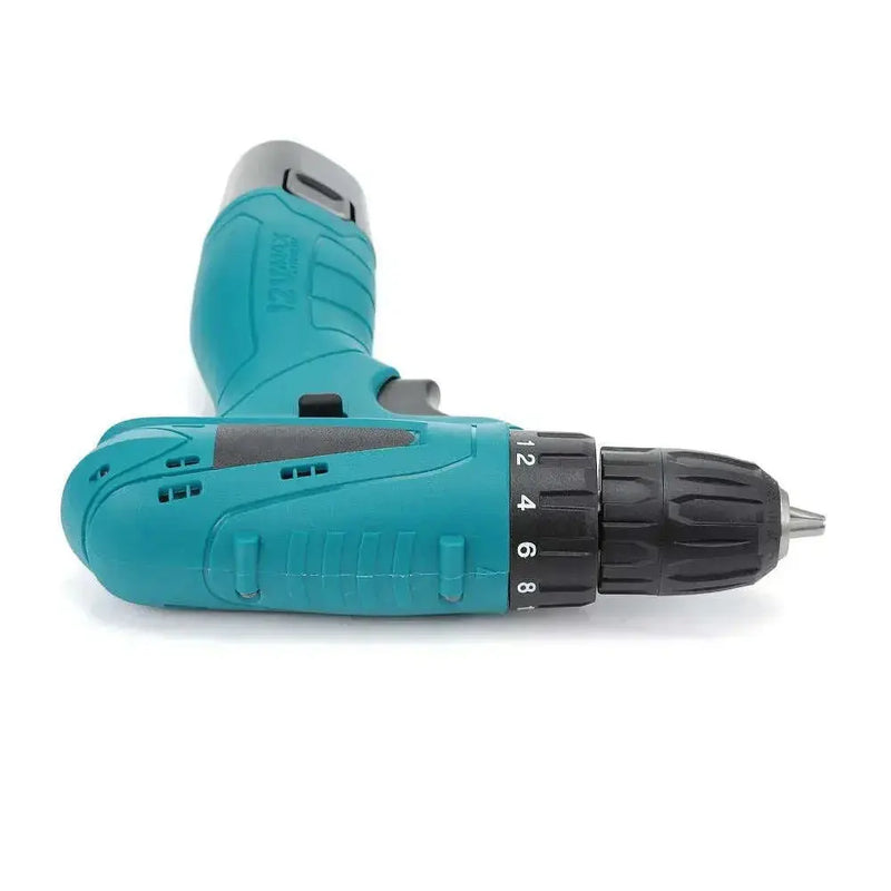 12V-Electric-Drill-Cordless-Screwdriver-Set-with-Carrying-Case-Li-ion-Battery-GreatEagleInc-317611398